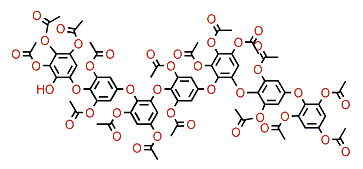 Deshydroxyheptafuhalol A heptadecaacetate